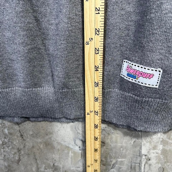 Powerpuff Girls Cartoon Network grey & pink sweater woman's Size 2XL - Picture 7 of 8